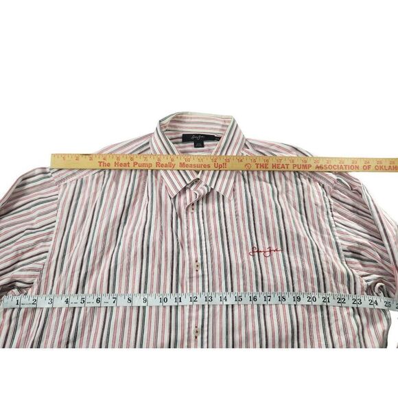 Vintage Sean‎ John Button Up Shirt Men Sz XXXL Striped 90S Hip Hop Streetwear - Picture 5 of 7